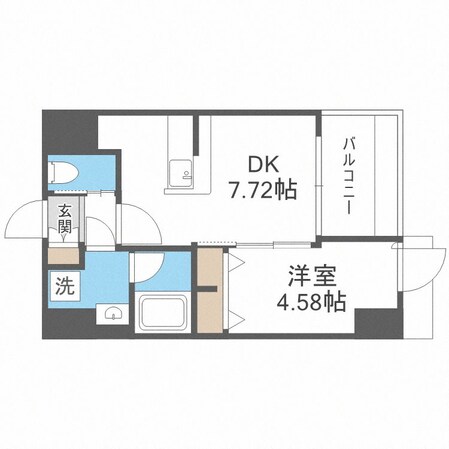 桜川駅 徒歩7分 9階の物件間取画像